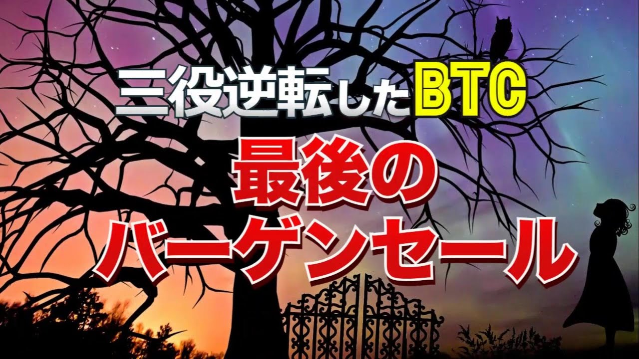 三役逆転したビットコイン。最後のバーゲンセール!