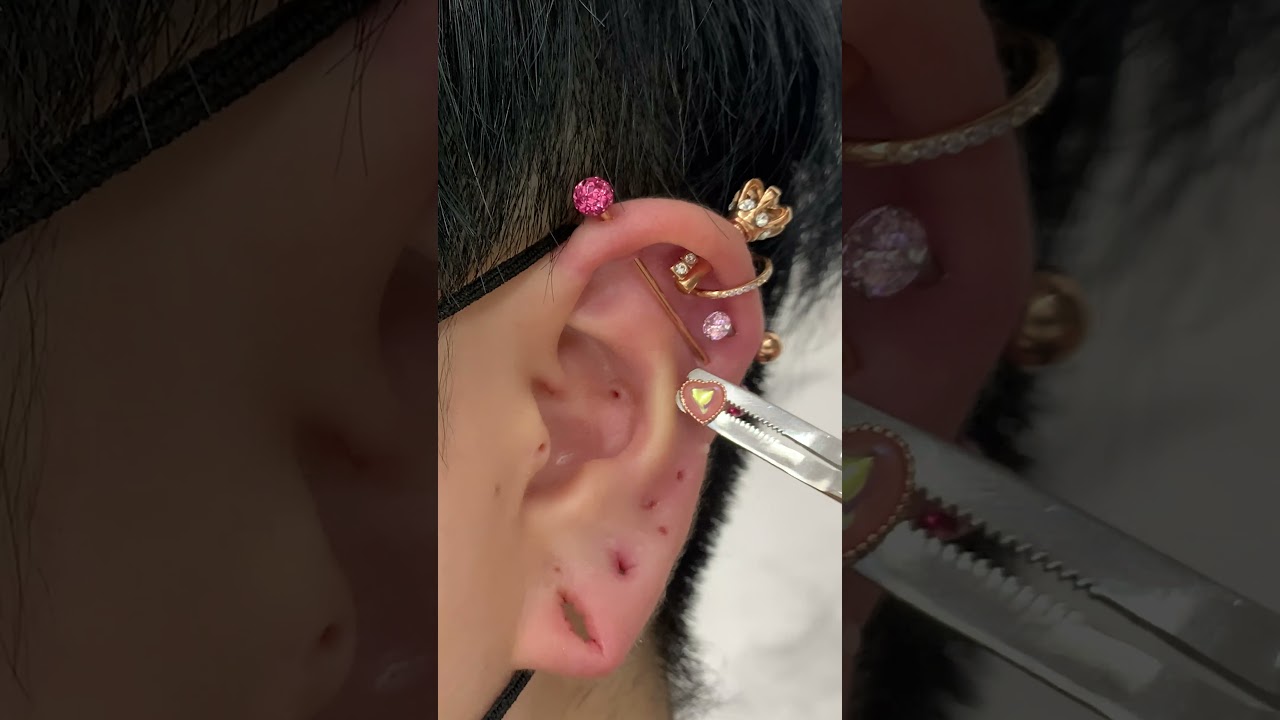 ボディピアスコーディネートNo.1 ゆめかわピンク【ROQUEロキ】 #Shorts