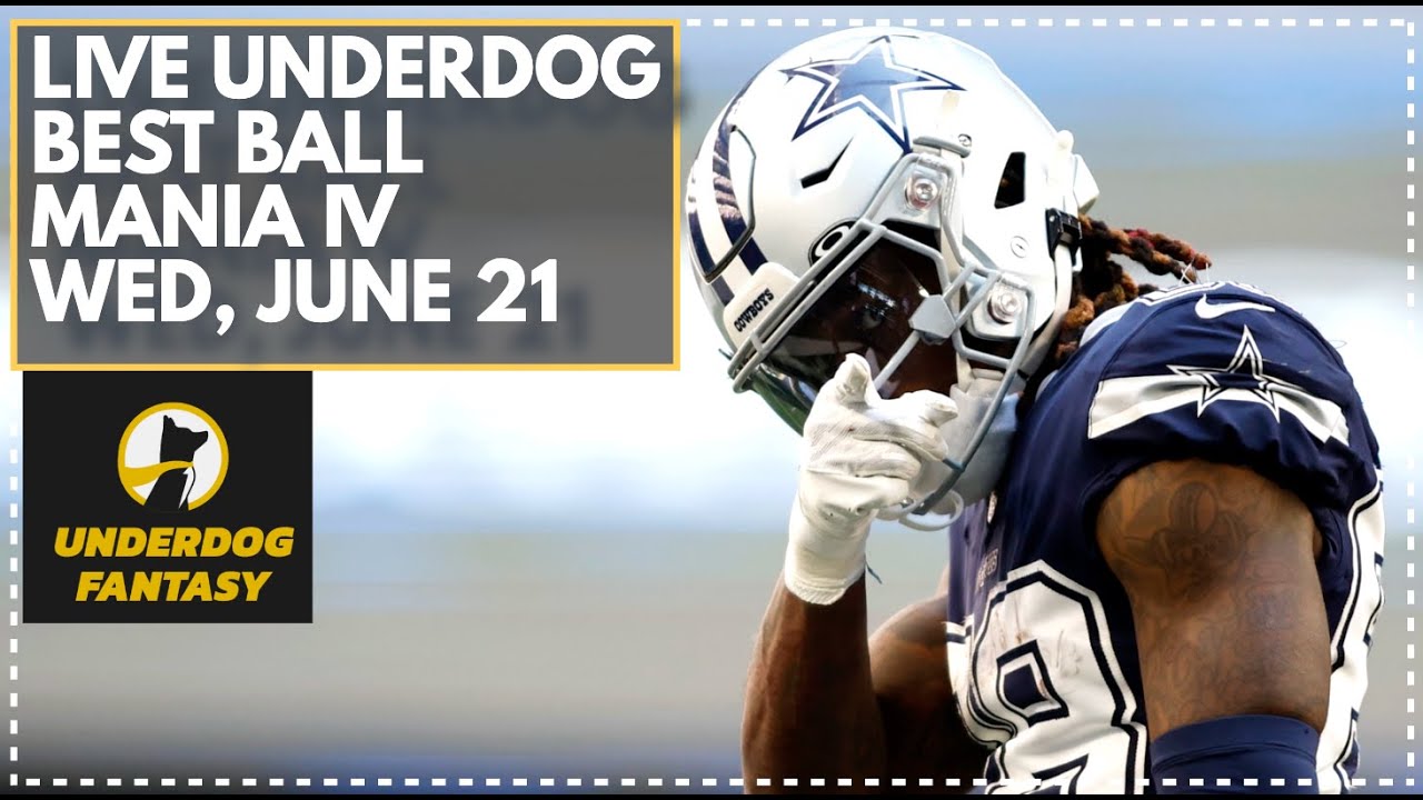 Underdog Fantasy LIVE $3,000,0000 Best Ball Mania Draft! Wednesday, June 21st