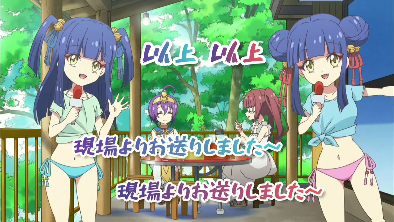 キョンキョン&ランラン…島原手延そうめんを水着で紹介 Dropkick On My Devil! 邪神ちゃんドロップキック