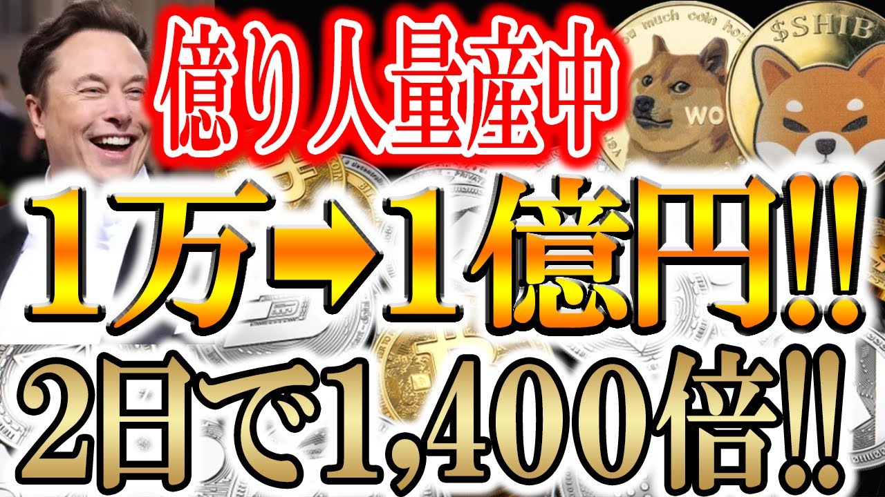 【全員が2日で1億稼げた】1,400倍イーロン銘柄【山犬/YAMAINU/仮想通貨/暗号資産】