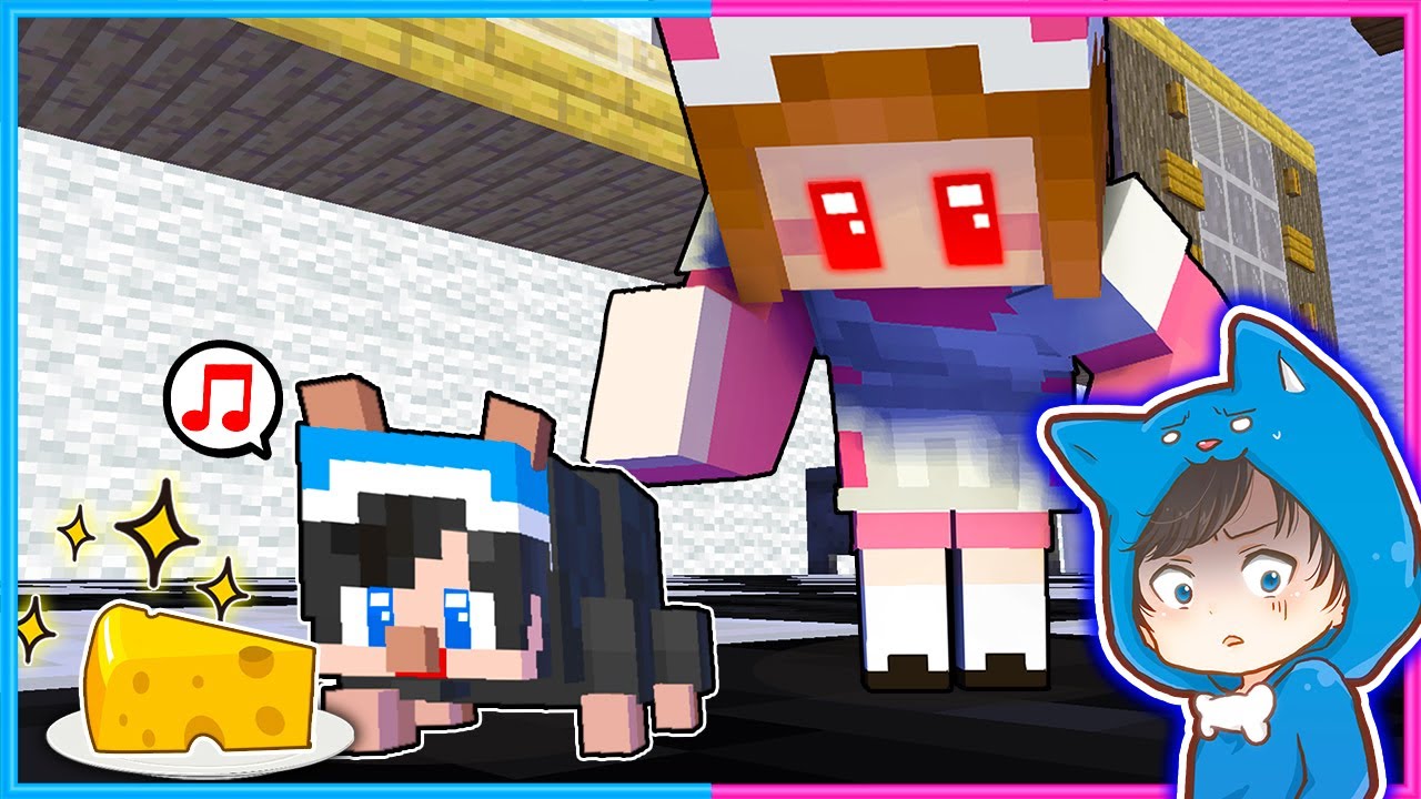 ネズミになってチーズを盗むマインクラフトが大変だった🧀🐀【 マイクラ / まいくら 】