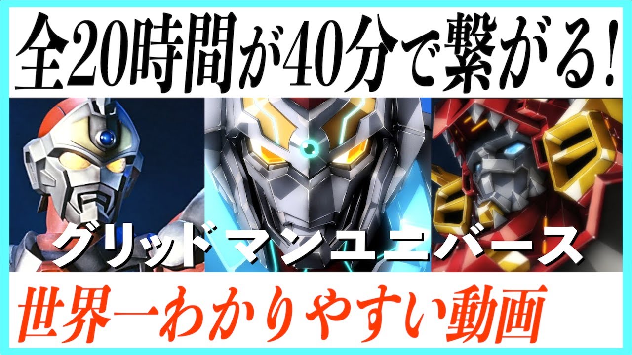 【超まとめ】グリッドマンのシリーズ一挙解説!【電光超人からグリッドマンユニバース】