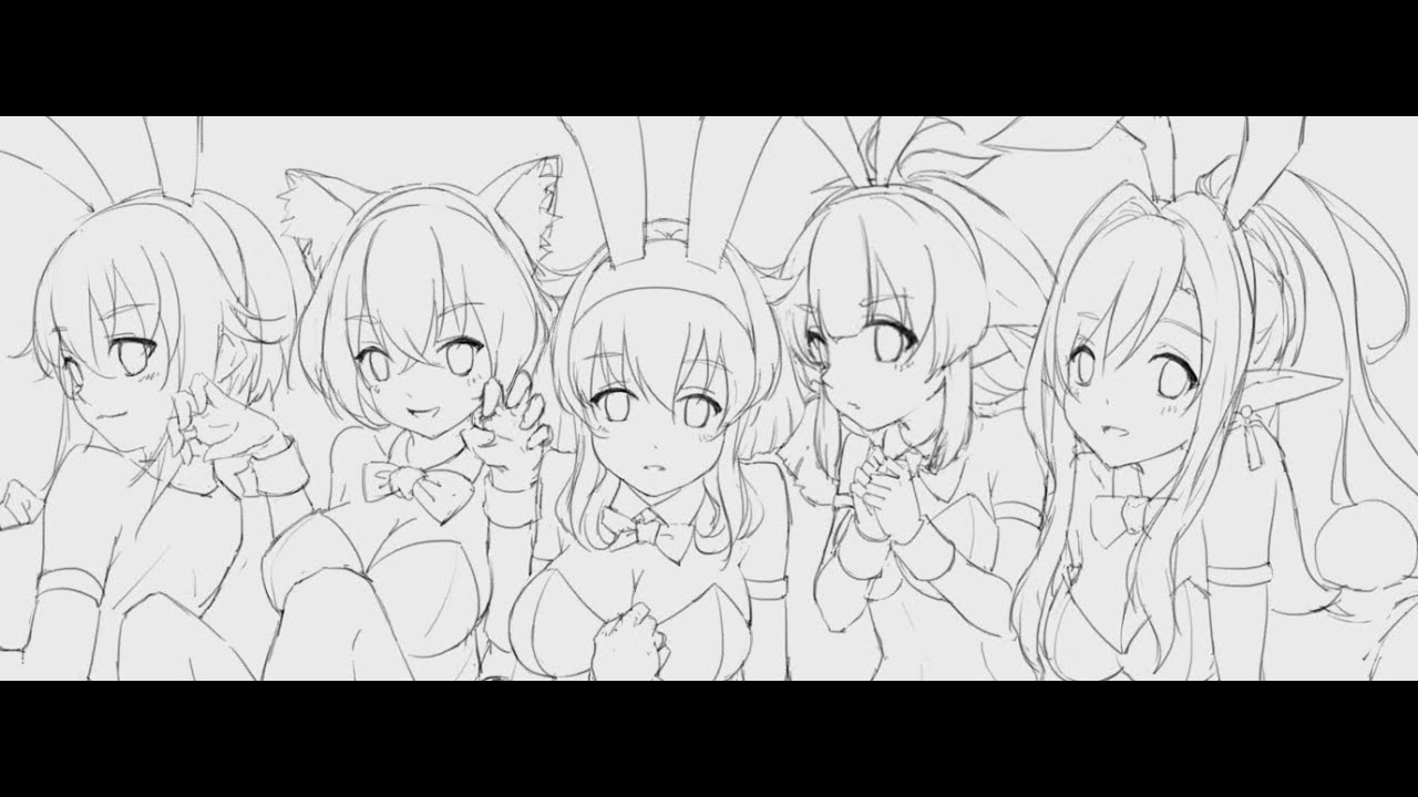 毎日スケッチ挑戦_260日 (#ルティナ #ロクサーヌ #異世界迷宮でハーレムを)