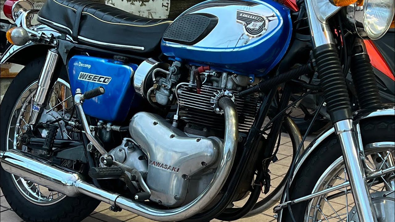 silent video、KAWASAKI W1S、 W650、 カワサキW1S、サイレントムービー、無声動画、