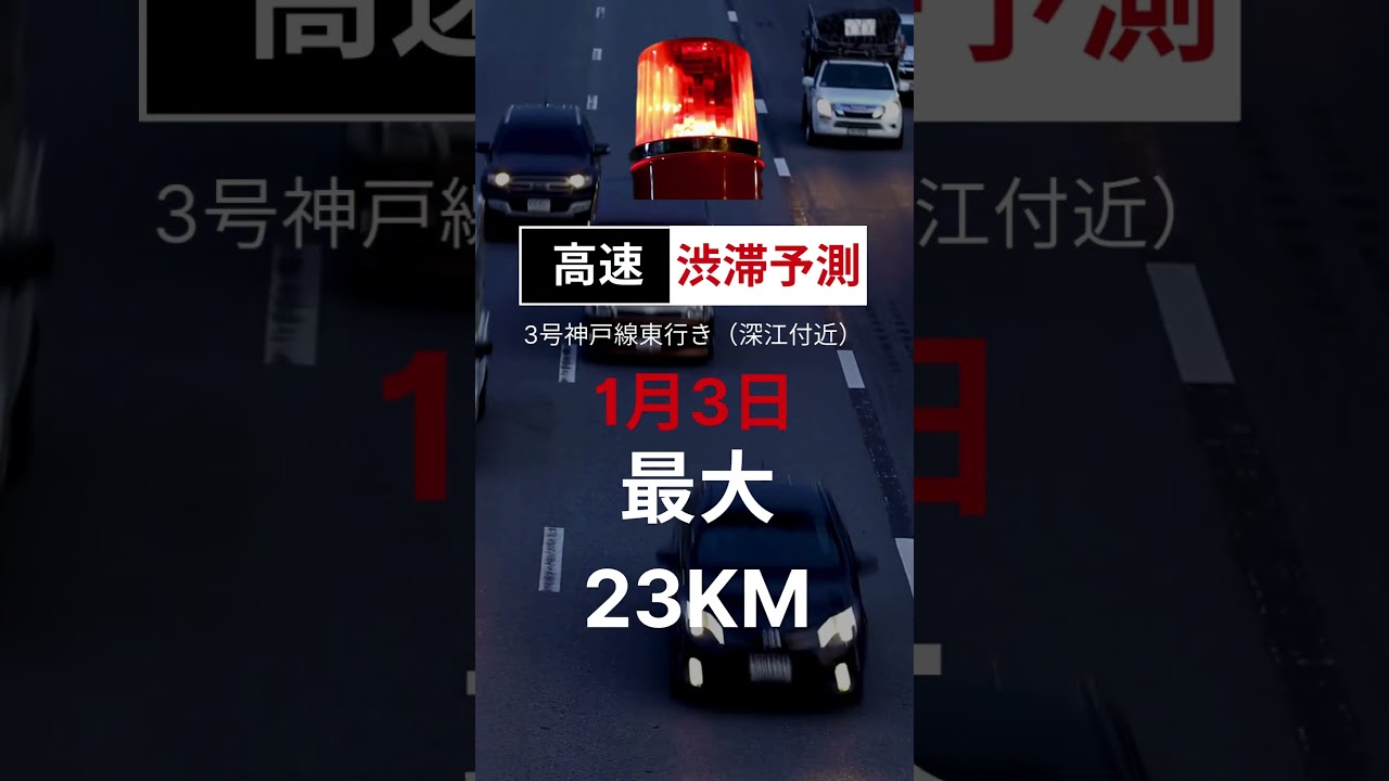 2024年1月2日の高速渋滞予測をご案内します。