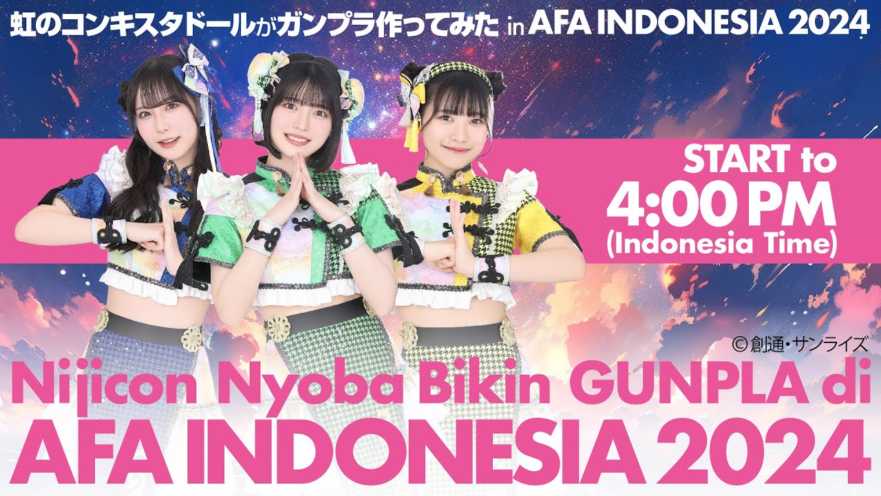 Nijicon Nyoba Bikin Gunpla di AFA Indonesia 2024