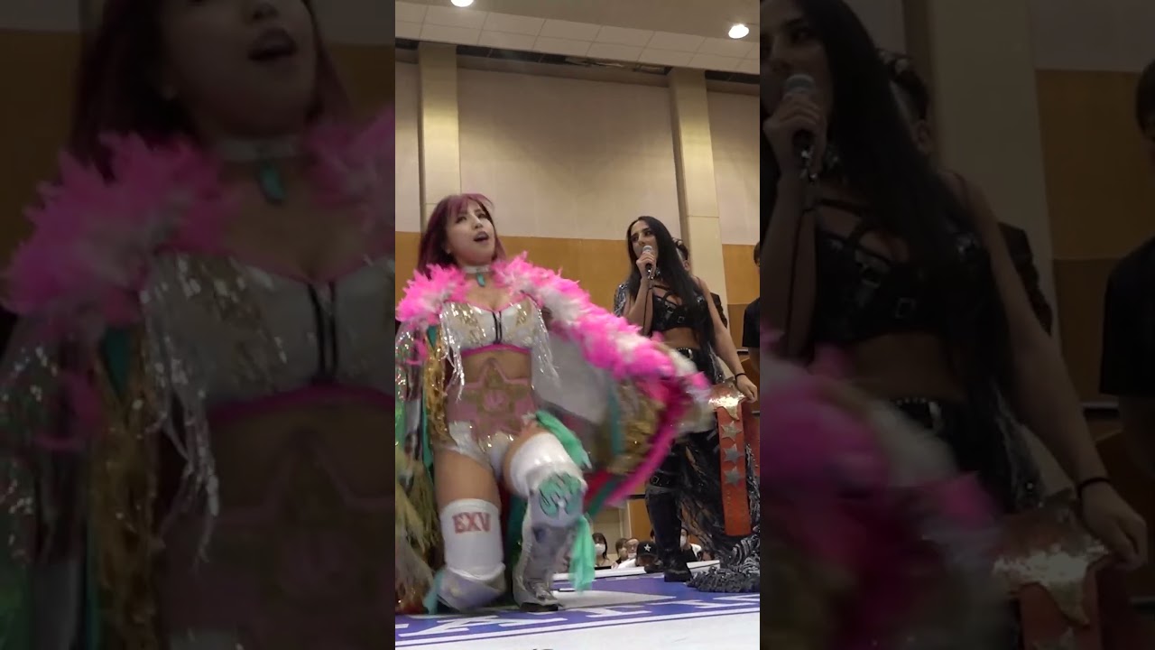 【女子プロレス】ジーナにリングコールされる白川未奈!【スターダム】 #shorts