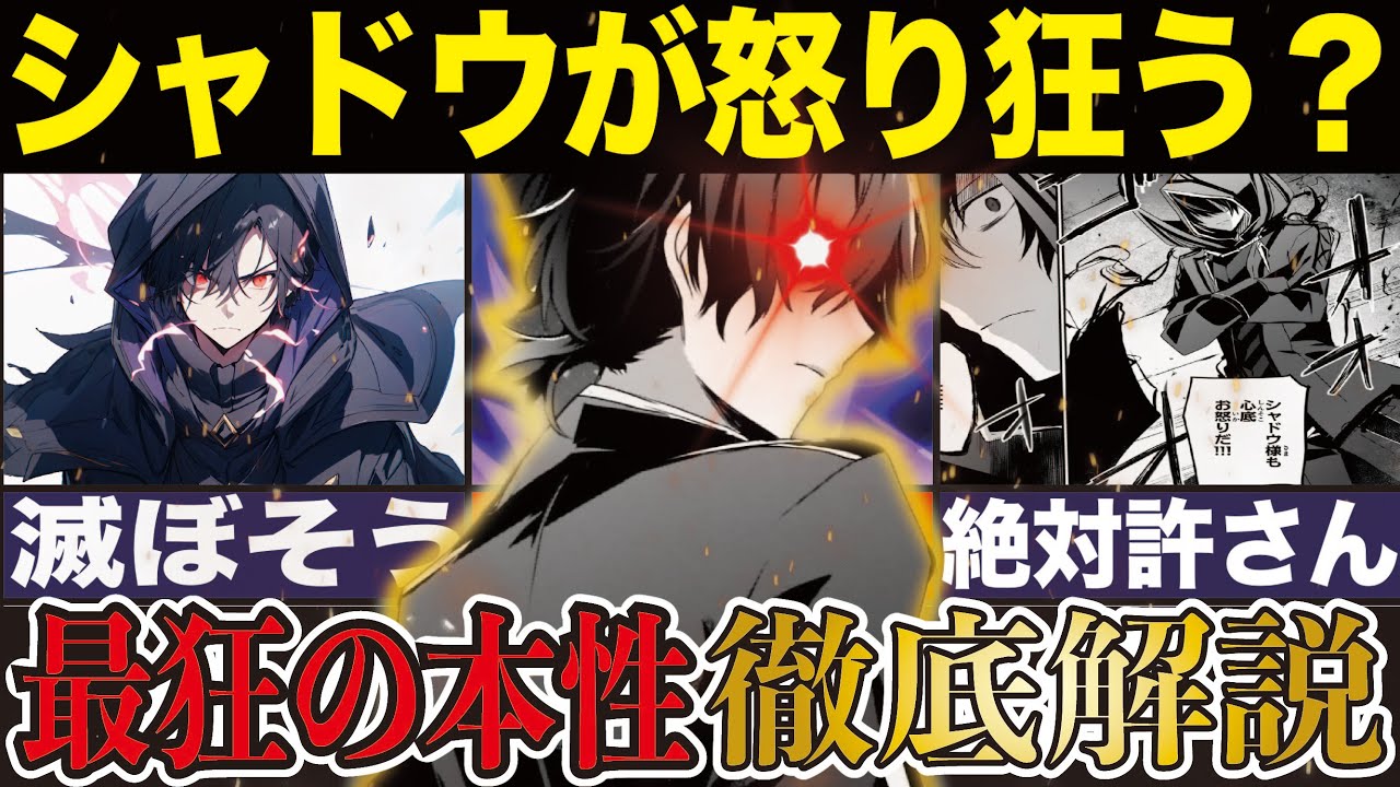 【なぜキレた?】シャドウ様のブチギレシーン11選!アウロラの言葉で不機嫌になった理由とは?【陰の実力者】