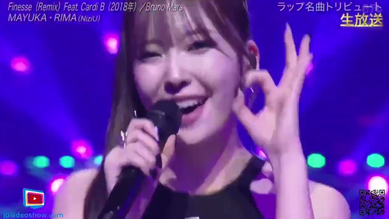 (NiziU)MAYUKA ・RIMA『♪Finesse(Remix)Feat.CardiB /BrunoMars』THE MUSIC DAY2024 2024年7月6日 New