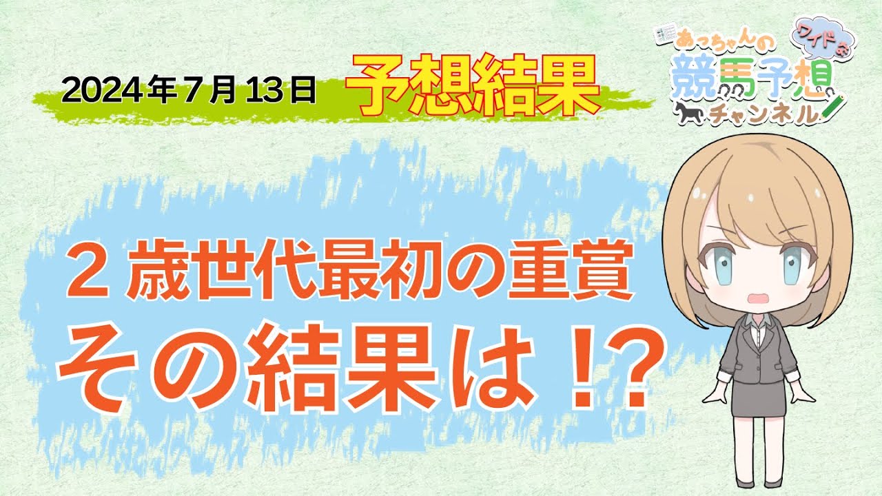 【JRA】7月13日中央競馬 福島・小倉・函館 予想結果の的中率・回収率