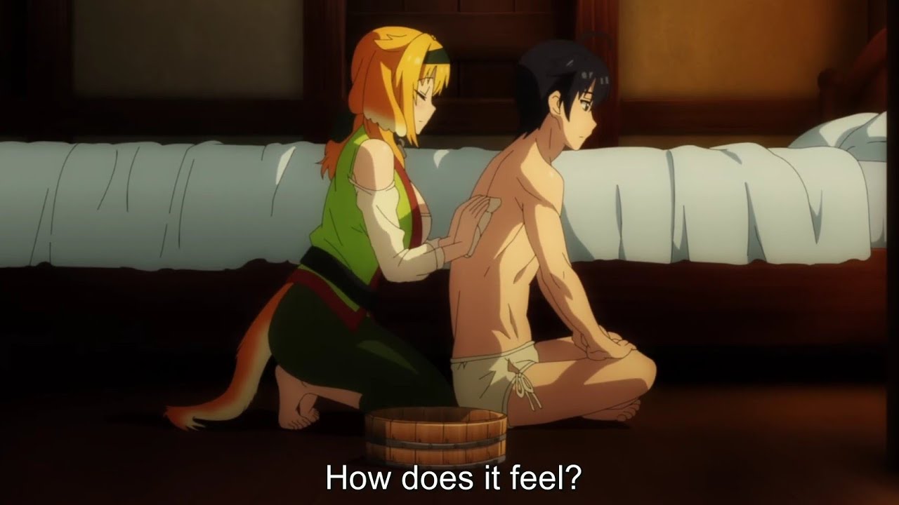 Michio asks Roxanne to Wash His Back – Isekai Meikyuu de Harem Wo | 異世界迷宮でハーレムを