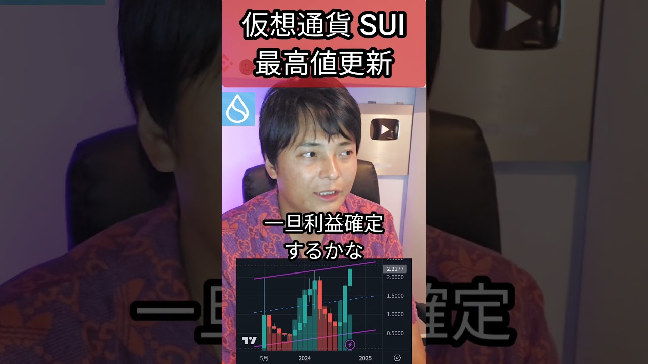 仮想通貨SUIが最高値更新だが? #暗号資産 #暗号資産 #億り人