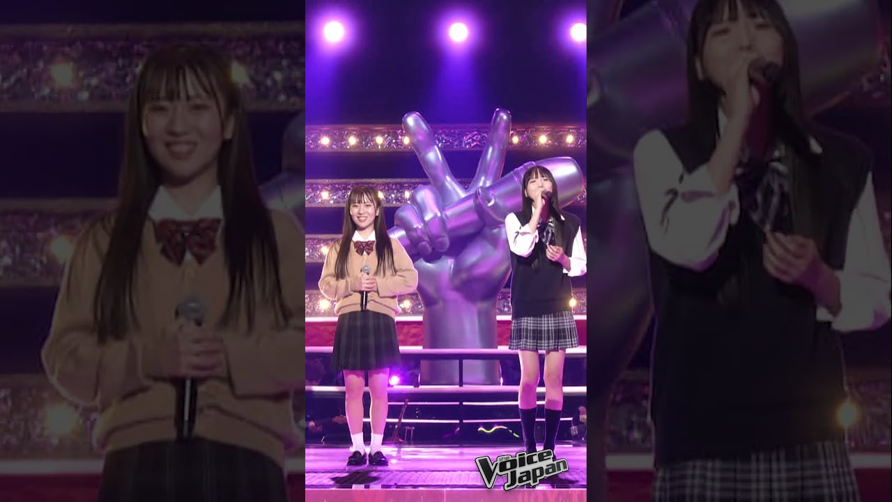 西原 悠桜 vs 中野 みやび「赤いスイートピー」| The Voice Japan バトルラウンド #shorts #赤いスイートピー