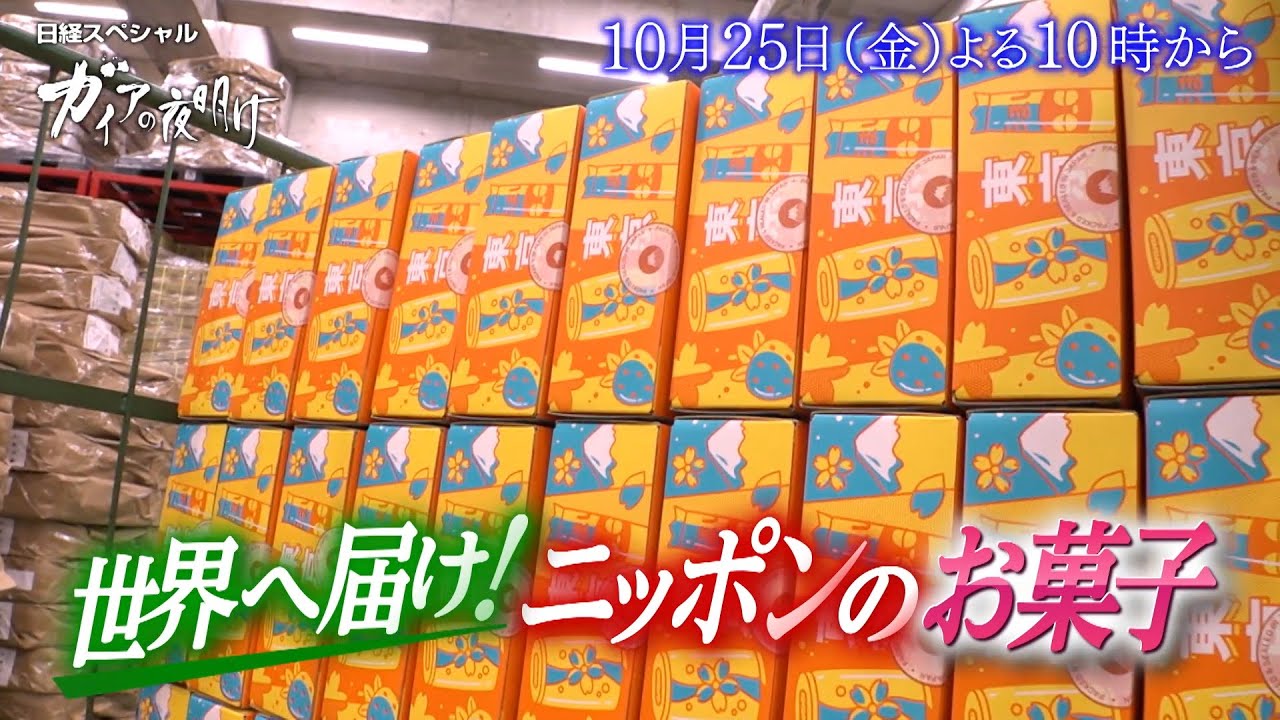 ガイアの夜明け【世界へ届け!ニッポンのお菓子】予告