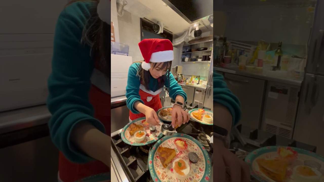 いつかのエミークリスマス〜指見切れてゴメン〜 #shorts #クリスマス #スイーツ作り