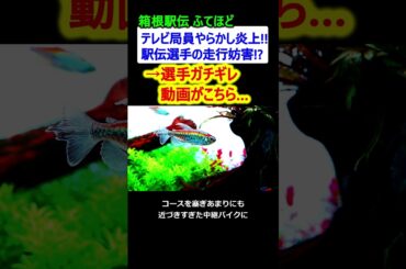 【炎上】箱根駅伝で危うく事故!? テレビ局のやらかしに選手激怒!!【国内ニュース】