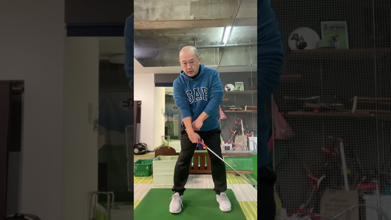 桜美式 インパクト前後の手首のイメージ #右手