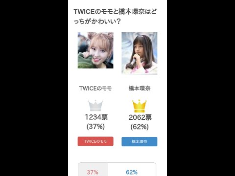 TWICEのモモと橋本環奈はどっちがかわいい?【投票結果】 #Shorts