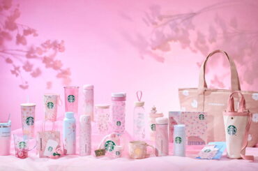 スターバックス25年の春限定グッズ「SAKURA」日本画に着想を得た桜柄のタンブラーやマグカップ - Fashion Press
