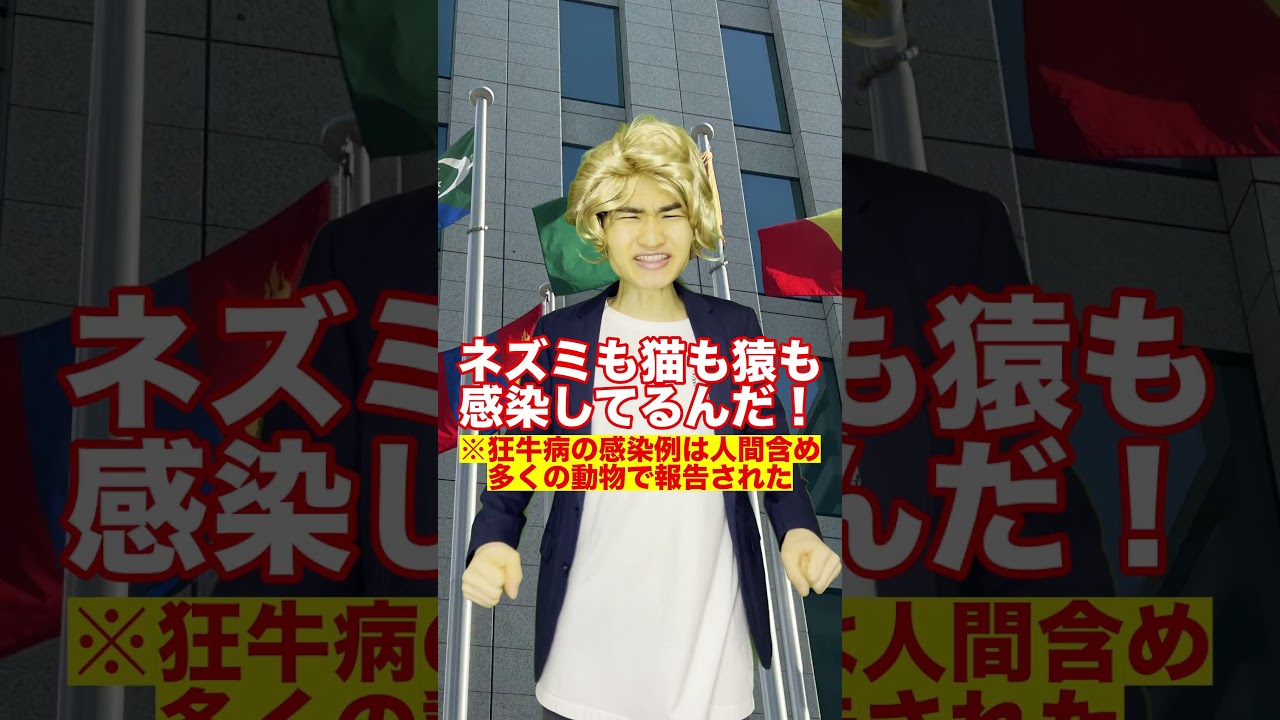 かかったら絶対に死ぬ病【狂牛病】#Shorts かかったら絶対に死ぬ病【狂牛病】#Shorts