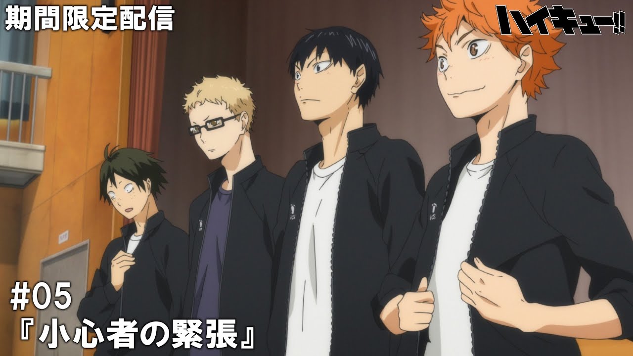 【公式アニメ】『ハイキュー!!』第5話『小心者の緊張』【200万人記念!期間限定配信】