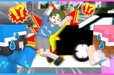 目の前で友達が交通事故にあいました…⚠【 マイクラ / Minecraft  】