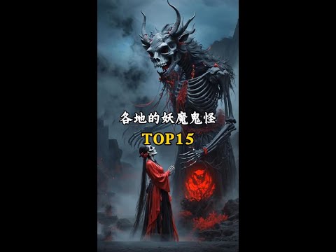 《百妖谱》top15,各地独有的中式妖怪,你听说过吗? ! #中式怪诞美学 #梦核 #志怪 #可灵ai