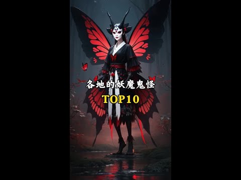 《百妖谱》top10各地的妖魔鬼怪,河北蝴蝶怪,湖北蜈蚣精。#百妖谱 #可灵AI #怪诞美学 #志怪