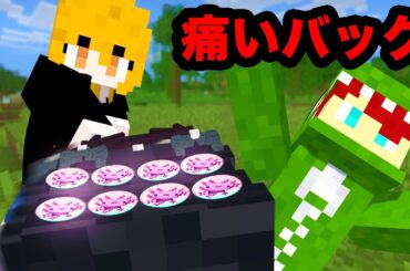 缶バッチを集めて最強のバックを作れ！痛バ（物理）PVP【マインクラフト】