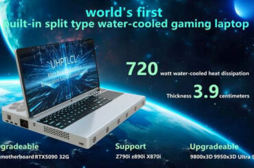もはや“持ち運べるデスクトップPC”？水冷式冷却システム搭載CPU+GPU合計TDP735W対応！BTOゲーミングノート「UHPILCL」Kickstarterページ公開 - Game*Spark