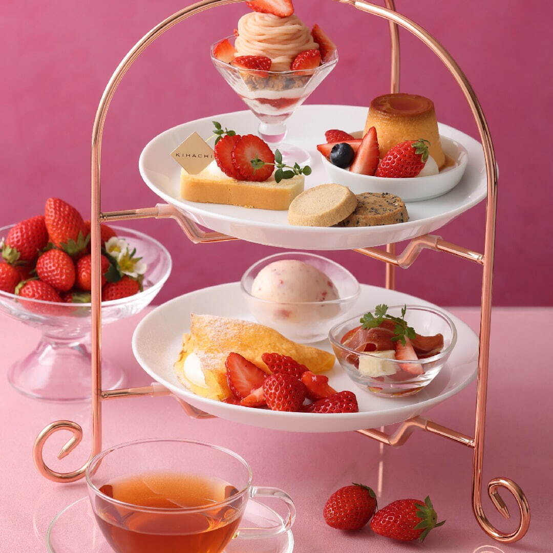 季節のアフタヌーンティーセット 2,800円
※KIHACHIのパイスペシャルは、3,600円(コーヒーまたは紅茶付き)