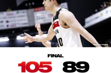 【試合結果】3/23(日)りそなグループ B.LEAGUE 2024-25 B1リーグ戦 第26節 GAME2 宇都宮 89-105 三遠