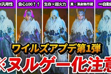 【ワイルズ】ぶっ壊れすぎと話題のアプデ後テンプレ装備 5選