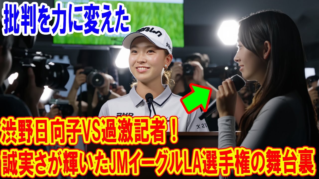 渋野日向子VS過激記者!誠実さが輝いたJMイーグルLA選手権の舞台裏