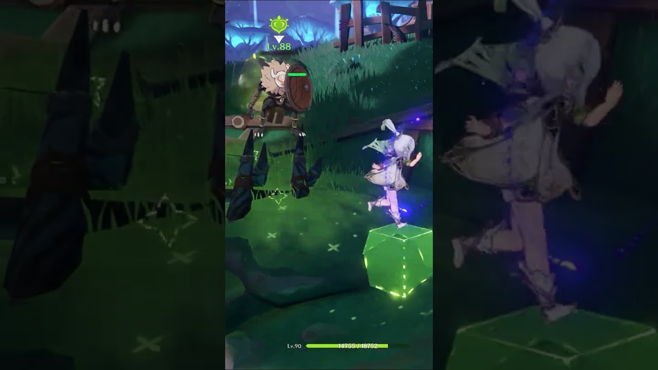 【#原神】防御力に極振りしたヒルチャールとナヒーダ #GenshinImpact #げんしん #ナヒーダ #ヒルチャール #nahida #shorts #short