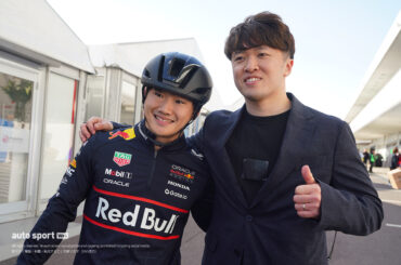 走行なくてもドライバーは多忙極める木曜日。友人との再会を果たした角田裕毅／F1日本GP現場取材班ブログ - autosport web