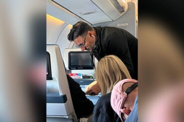 飛行中に男性が心臓発作の症状、心臓専門医と小型機器が救命の一助に - CNN.co.jp