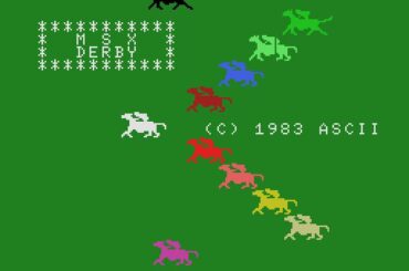 プロジェクトEGG、競馬ゲーム「MSXダービー（MSX版）」配信 - GAME Watch