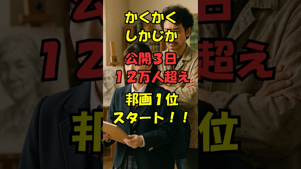 『かくかくしかじか』公開3日間で興行収入1億6975万円#shorts
