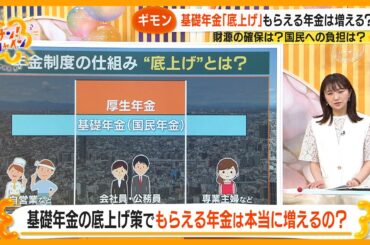 【急転】“基礎年金の底上げ”案 自民党受け入れへ 厚生年金の積立金を活用？年金改革法案修正協議【サン！シャインニュース】