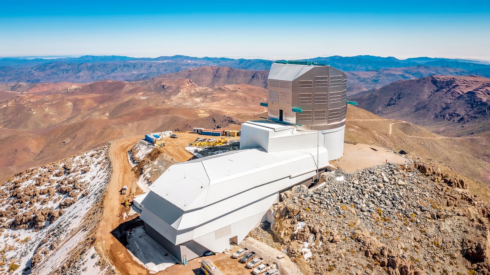 The Vera C. Rubin Observatory at the top of Cerro Pachón in Chile