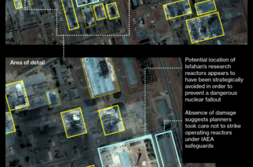 米国のイラン空爆、原子炉への攻撃を意図的に回避－衛星写真が示唆 - Bloomberg