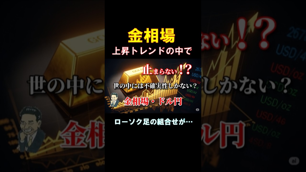 上昇トレンドの否定はできない!? #金価格 #金相場 #金投資