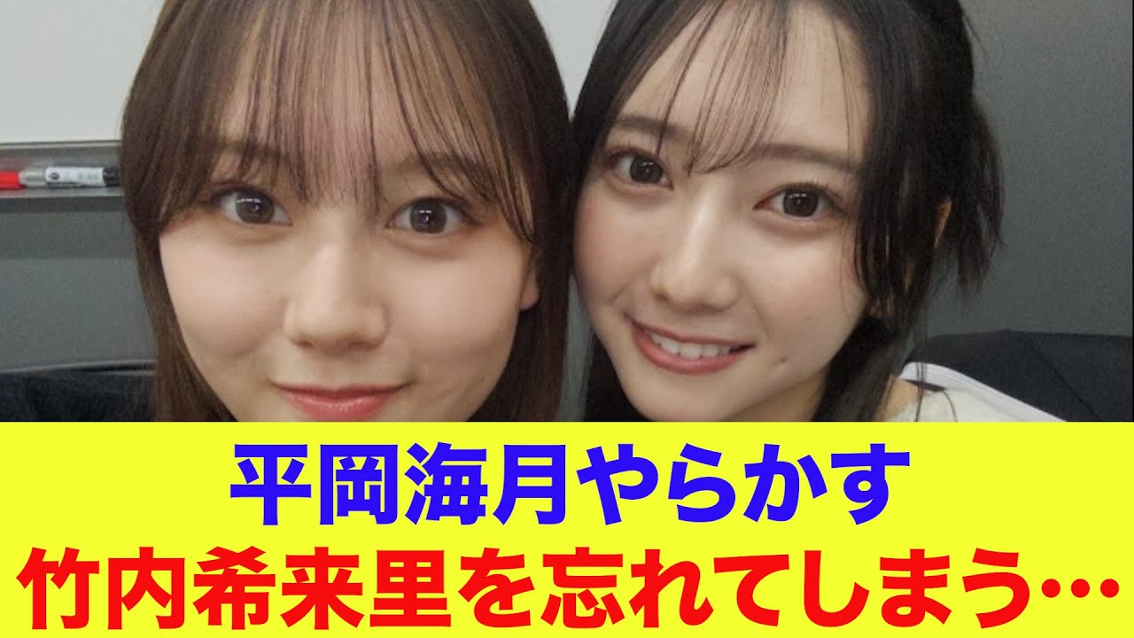 【日向坂46】平岡海月やらかす…竹内希来里を忘れてしまう…【ひななり】【もひなり】