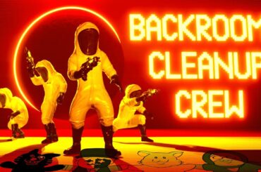 【4人実況】「 不気味な部屋 」を掃除するだけの人気ホラーゲーム『 Backrooms Cleanup Crew 』