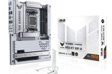 背面コネクタ仕様の白いRyzenマザー「TUF GAMING B850-BTF WIFI W」がASUSから