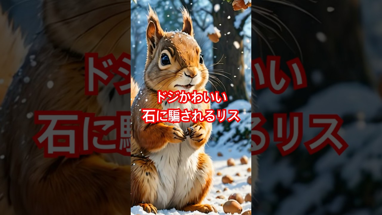 “ドジかわいい”の本質。石に騙されるリスの習性 #shorts #雑学 #動物 #animal #生き物