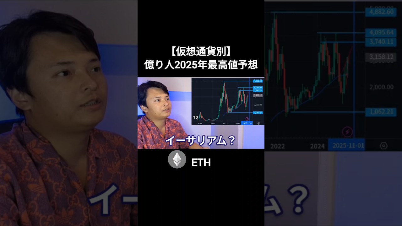 【仮想通貨別】億り人の2025年最高値予想