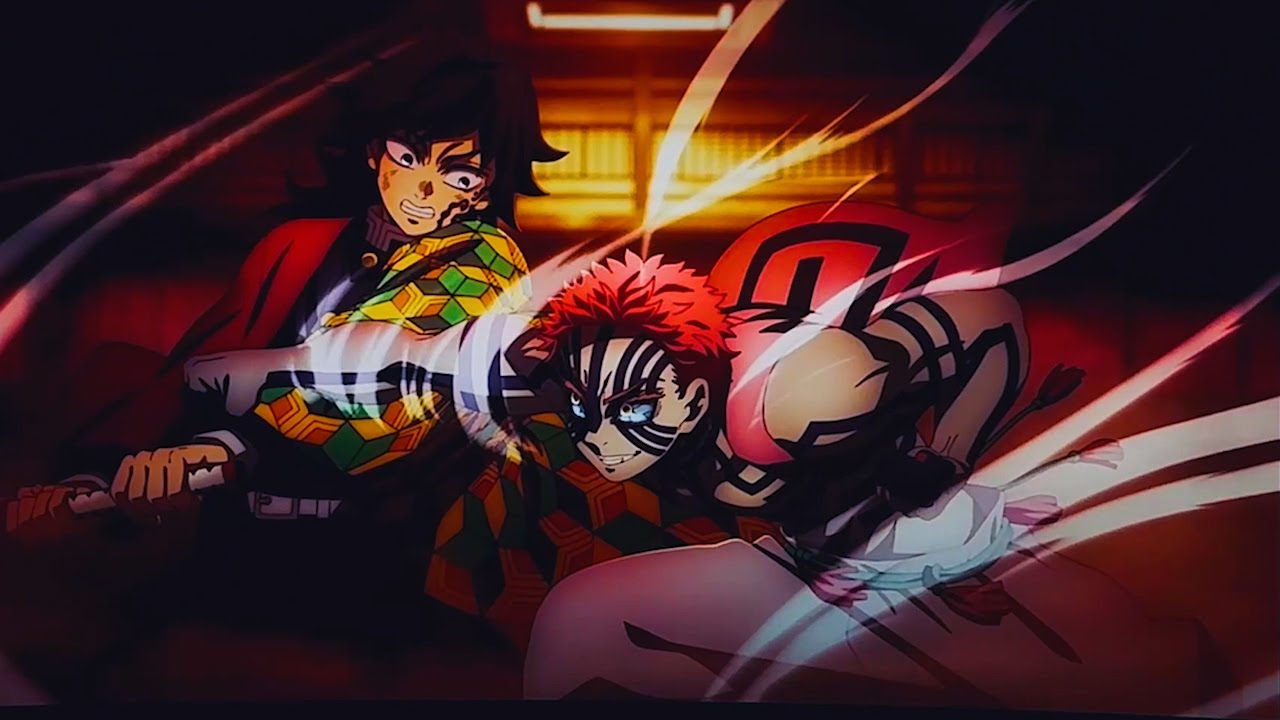 『劇場版「鬼滅の刃」無限城編 第一章 猗窩座再来』 Akaza vs Giyuu+Tanjiro